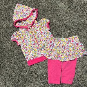 Juicy Couture Multicolor Floral Top and Bottom Set